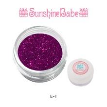 Sunshine Babe 글리터 파우더 4g E-1 자두 핑크