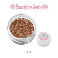 Sunshine Babe 글리터 파우더 4g R-2 핑크 골드